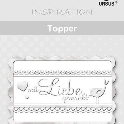 Topper "bianco/argento", motivo 30