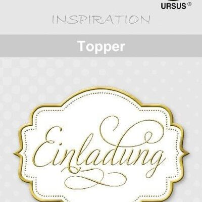 Topper "white/gold", motif 03