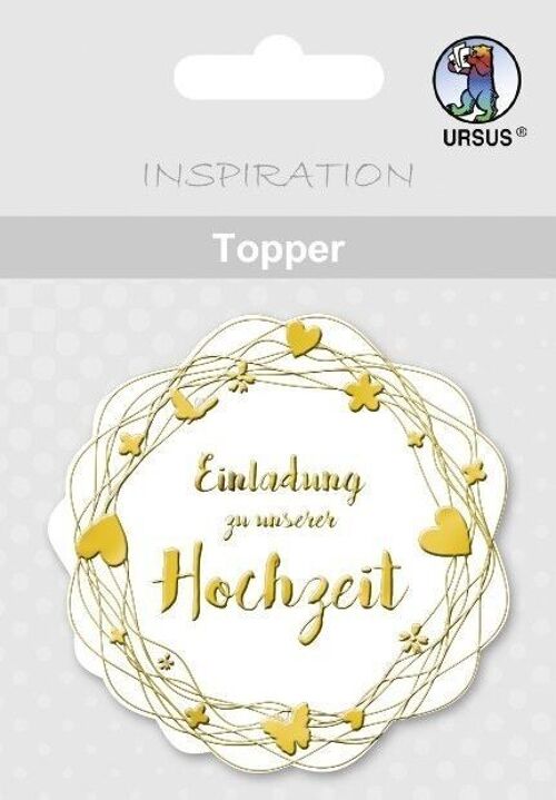 Topper "weiß/gold", Motiv 20