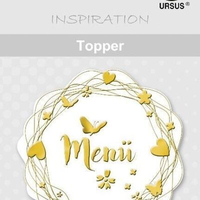 Topper "weiß/gold", Motiv 21