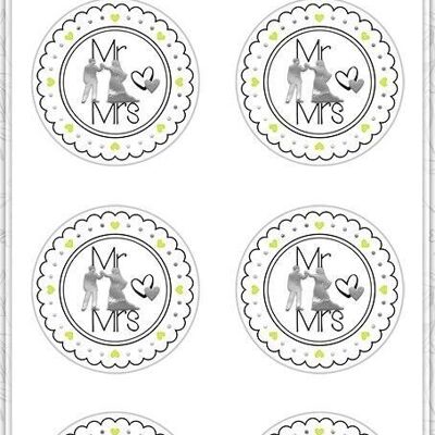 Autocollant "Mariage", Motif 01