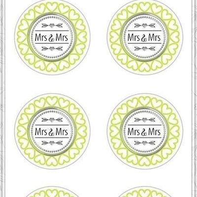 Autocollant "Mariage", Motif 02