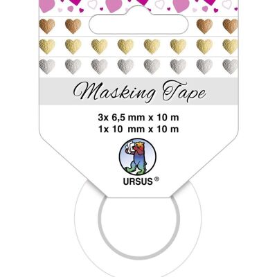 Masking tape set of 4 refined "hearts"