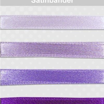 Satin ribbons, purple
