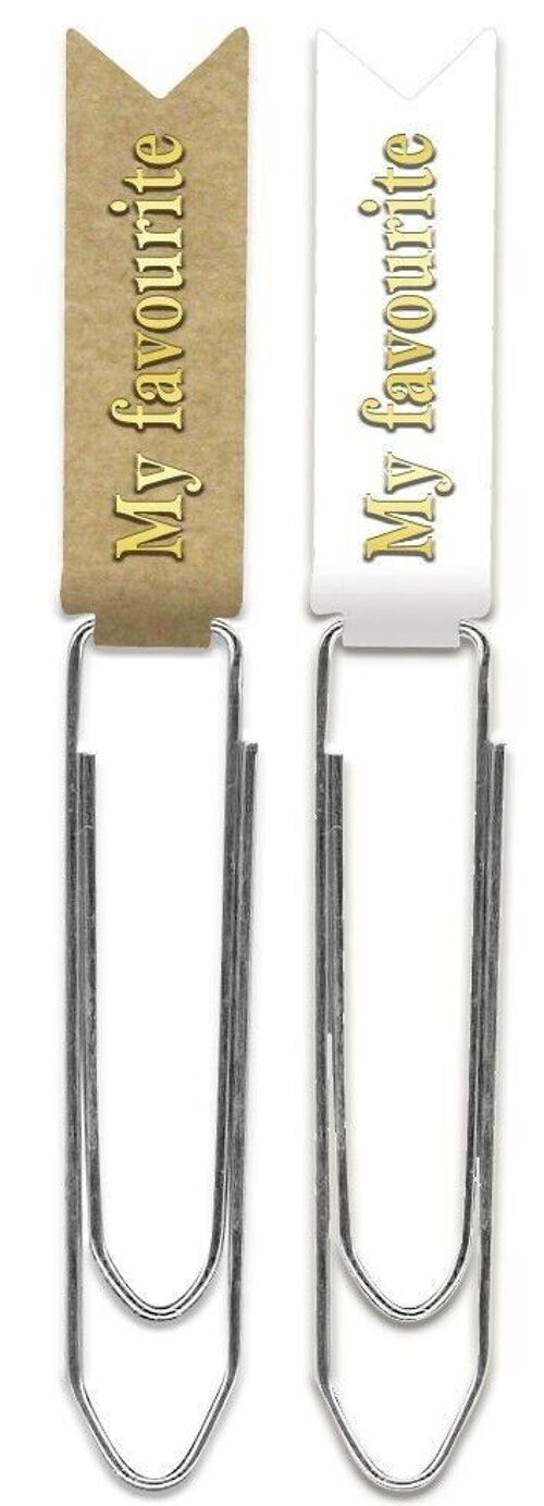 Paper Clips "My favourite, gold"