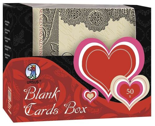 Blank Cards Box "Sweathearts"