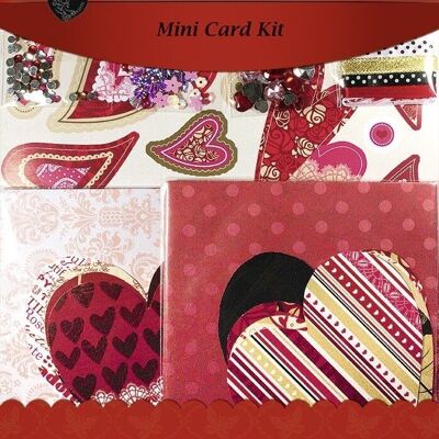 Kit mini cartes "Coeurs de coeur"