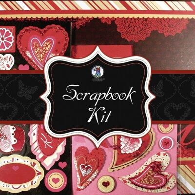 Kit de scrapbooking "Coeurs de coeur"