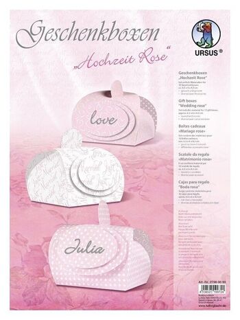 Coffrets cadeaux "Mariage Rose" 6