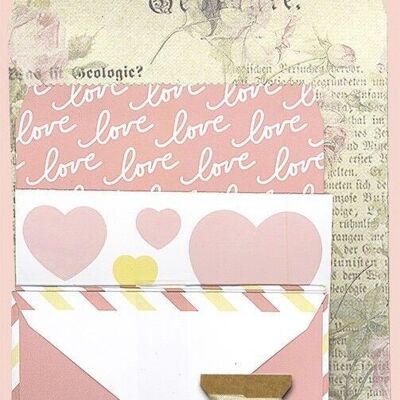 Gift bags & card set "Romance"