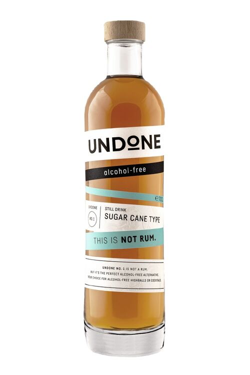 UNDONE NO. 1 THIS IS NOT RUM SUGAR CANE TYPE