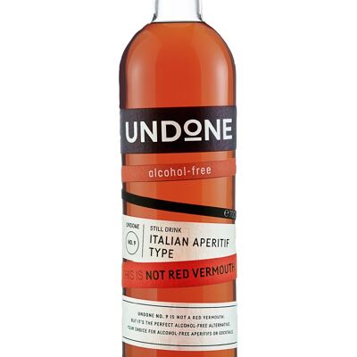 UNDONE NO. 9 THIS IS NOT RED VERMOUTH ITALIAN RED APERITIF TYPE