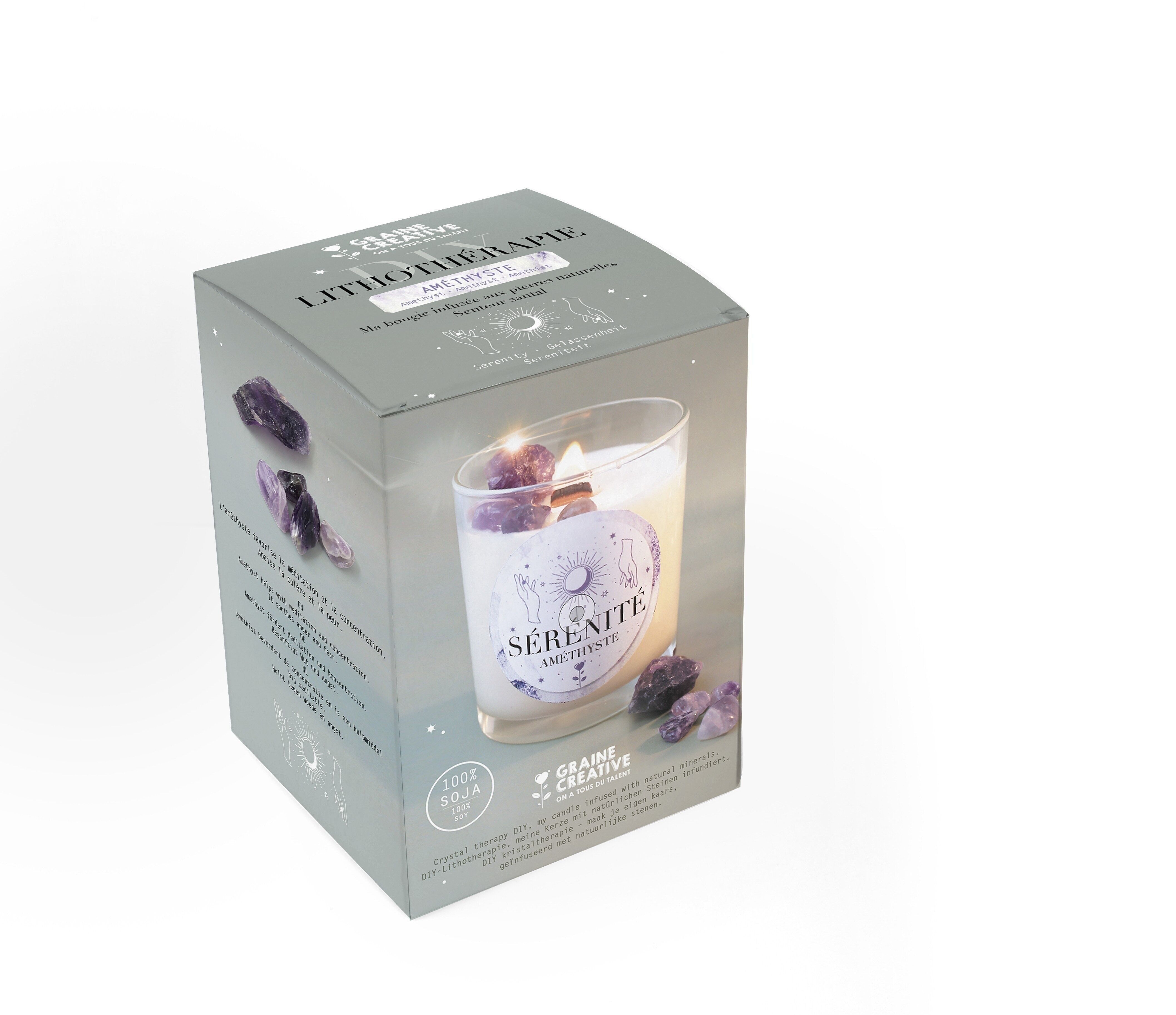 AMETHYST LITHOTHERAPY CANDLE DIY KIT