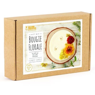 KIT DIY BOUGIE FLORALE