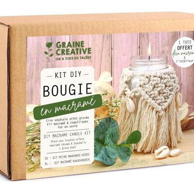 KIT DIY BOUGIE BOHEME MACRAME