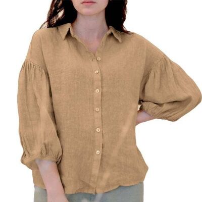 HUNTER SHIRT - Women's shirt / blouse, CAMEL