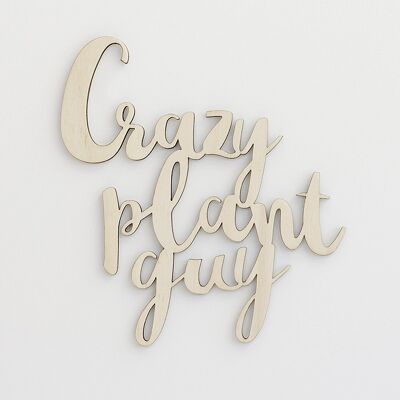 Cartello da parete Crazy Plant Guy