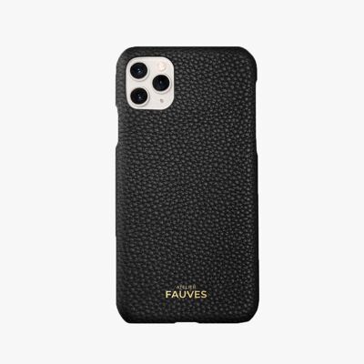 Coque d’iPhone en cuir grainé - iPhone 11 Pro Max - Panthère