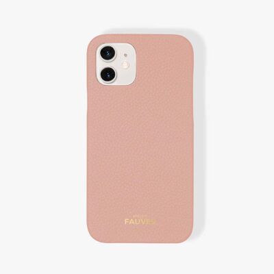 Coque d’iPhone en cuir grainé - iPhone 12 / 12 Pro - Rose Sakura