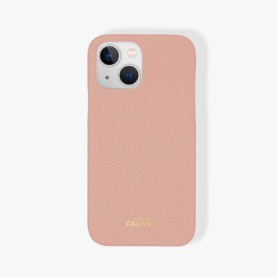Coque d’iPhone en cuir grainé - iPhone 13 Mini - Rose Sakura