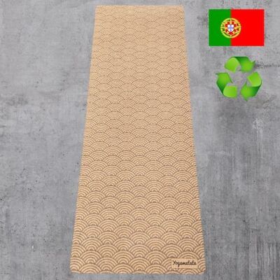 Recycled yoga mat made in Portugal "Waves"