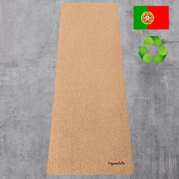 Tapis de yoga recyclé made in Portugal "Lignes" 1