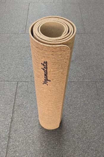 Tapis de yoga recyclé made in Portugal "Lignes" 4