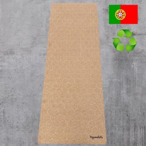 Tapis de yoga recyclé made in Portugal "Ruche"