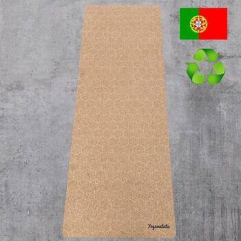 Tapis de yoga recyclé made in Portugal "Ruche" 1