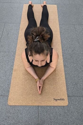 Tapis de yoga recyclé made in Portugal "Ruche" 5