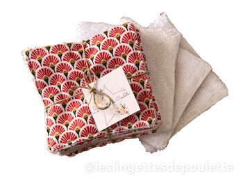 Lot de 5 lingettes démaquillantes lavables