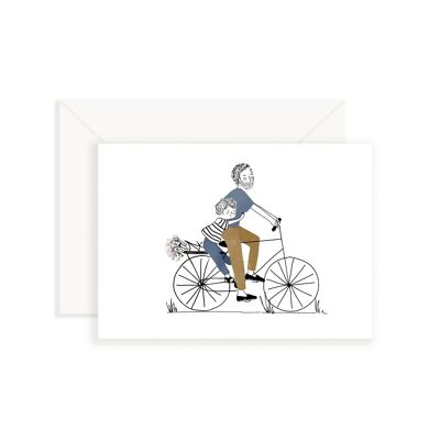 Dad Boy Bike Ride Card
