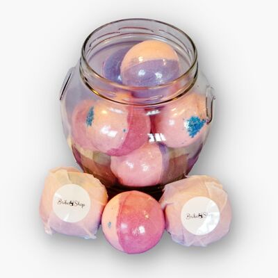 Pink aroma bath bombs