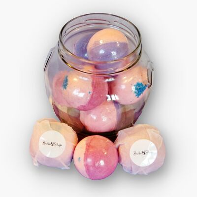 Pink aroma bath bombs