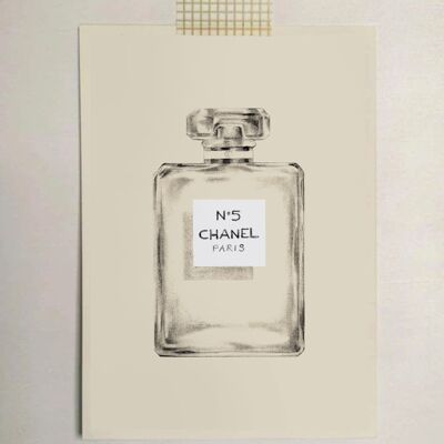 Carte postale "Flacon Chanel N°5"