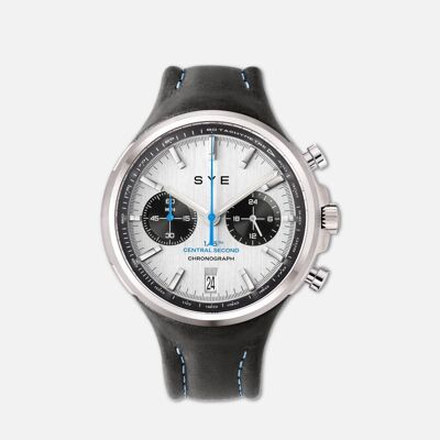 Cronografo MOT1ON [Panda] - Nero carbone