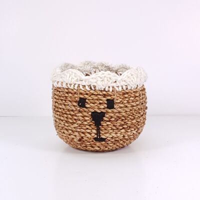 Orso vaso Seagrass fatto a mano