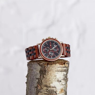 The Redwood - Reloj vegano de madera hecho a mano