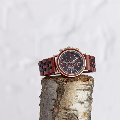 The Redwood - Reloj vegano de madera hecho a mano