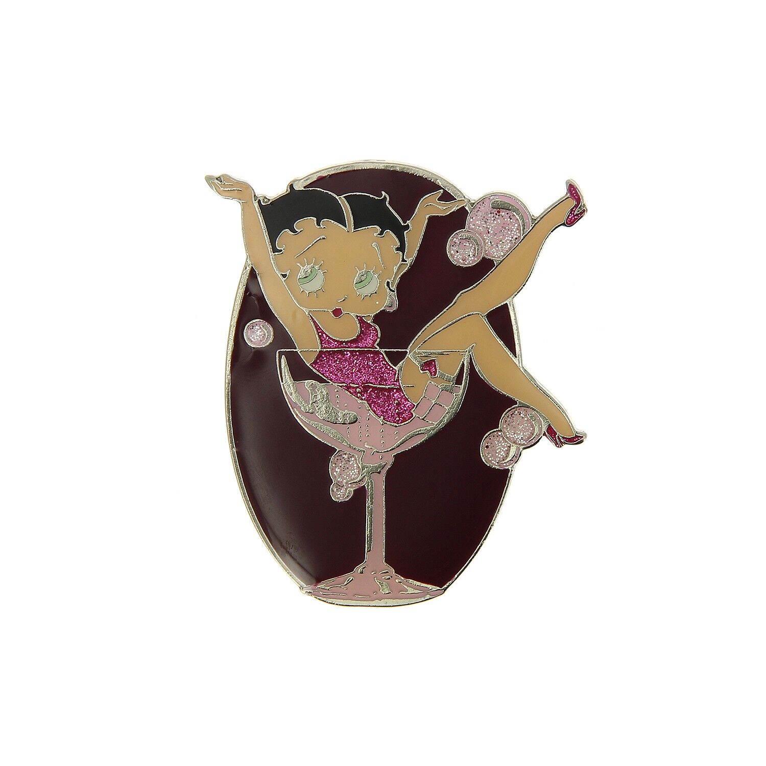 Pack De 6 Boutons Betty Boop - Neuf Dans Son Emballage, Pour Revers Ou Chapeau, Métal Mixte, Livraison Gratuite