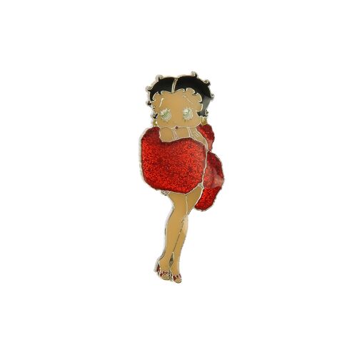 Betty Boop Lapel Pin Winter Wrap