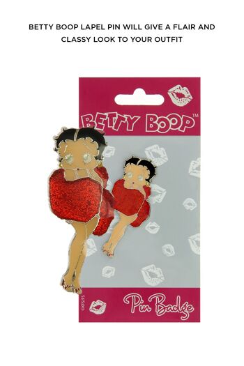 Écharpe d'hiver à épinglette Betty Boop 6