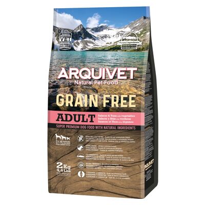 Arquivet-Pienso para perros-Grain Free-Adult-Salmón y atún-2 kg