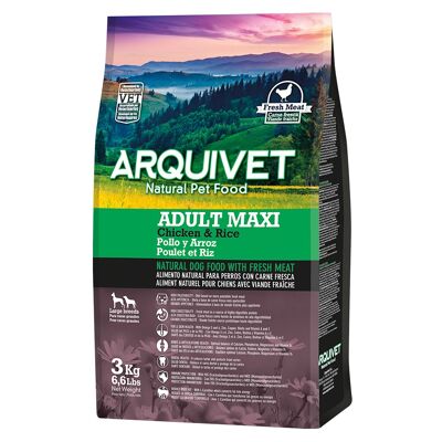 Arquivet - Adult Maxi - Pienso para perros adultos - Pollo y arroz - 3 kg