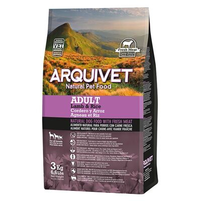 Arquivet - Adult - Pienso para perros adultos - Cordero y arroz - 3 kg