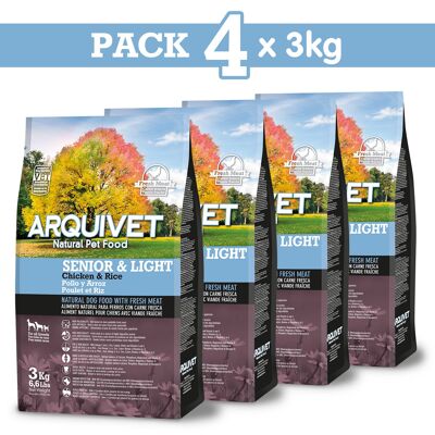Pack 4 unidades Senior Light 3kg
