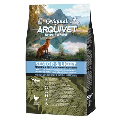 Arquivet-Original - Senior & Light - Pienso para perros adultos - Pollo y arroz - 3 Kg