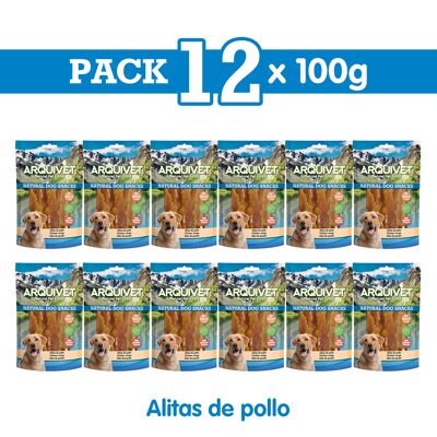 Pack 12 Snacks Alitas de pollo 100 g