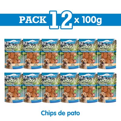Pack 12 Snacks Chips de pato 100 g