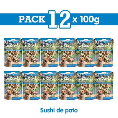 Pack 12 Snacks Sushi de pato 100 g
